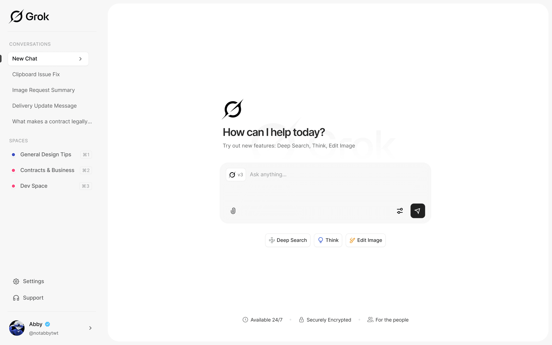 grok dashboard